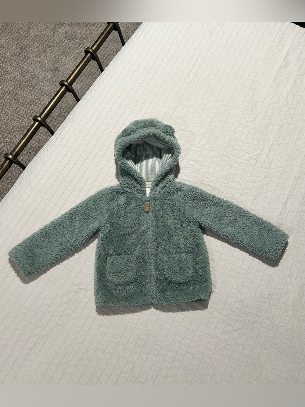 Carter's Mint Green Sherpa Hooded Jacket